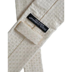 Dolce & Gabbana Off White Silk Adjustable Necktie Men Tie KRA3368