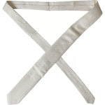 Dolce & Gabbana Off White Silk Adjustable Necktie Men Tie KRA3368