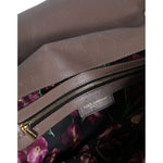 Dolce & Gabbana Brown Quilted Leather Shoulder Purse Satchel Bag BAG1538