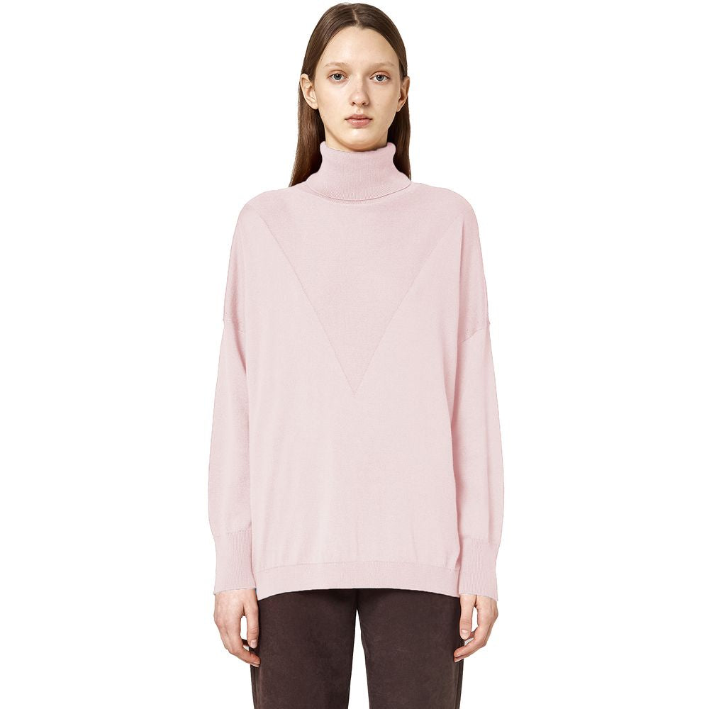 Alpha Studio Pink Silk Sweater AL-13854-IT38|XS