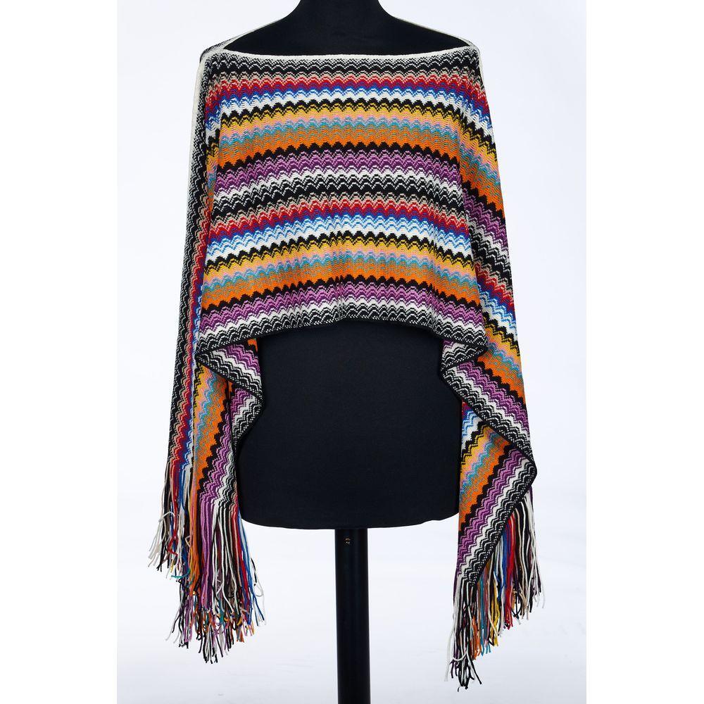 Missoni Multicolor Wool Women Poncho MI-24212-UNISEX