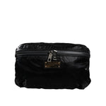 Dolce & Gabbana Black Nylon Fabric Belt Waist Fanny Pack Bag BAG4106