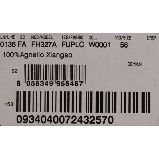 Dolce & Gabbana White Xiangao Lamb Fur Beanie