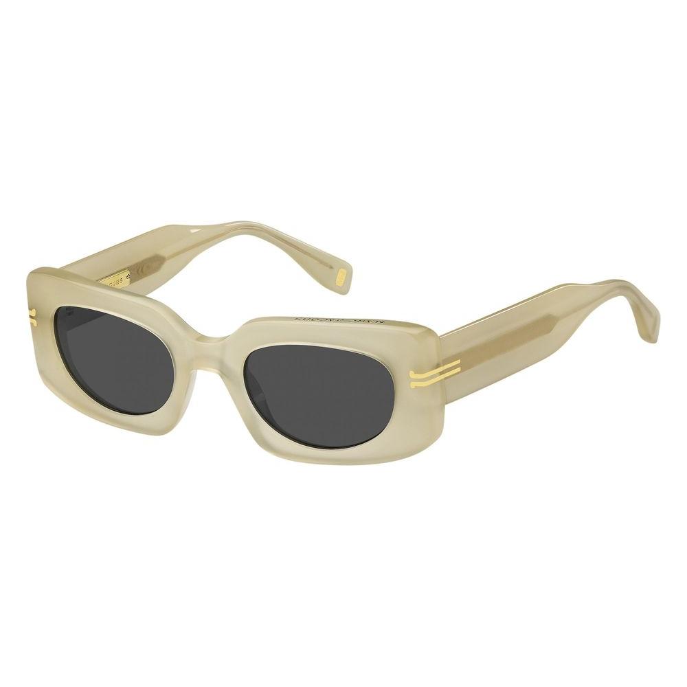 Marc Jacobs beige acetate sunglasses for women, model MJ-1075-S-40G with grey lenses and 50/22/145mm measurements, category 3.