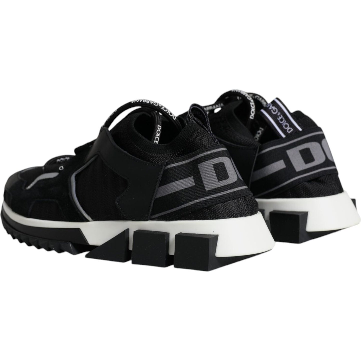 Dolce & Gabbana Black Mesh Sorrento Trekking Sneakers Shoes LA11944-37