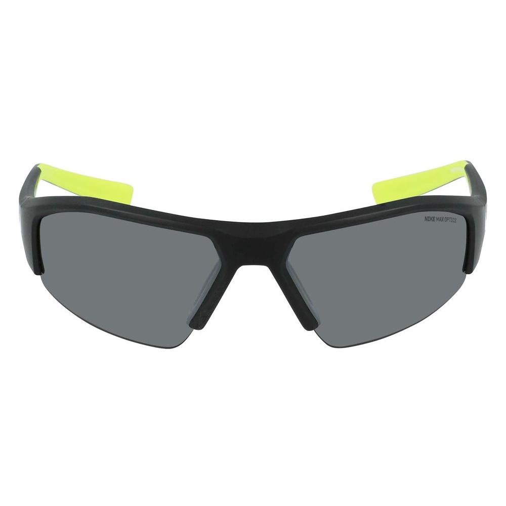 Nike Black Injected Sunglasses, unisex SkylonAce 22, grey lenses, sleek design, ideal for sport and casual wear.