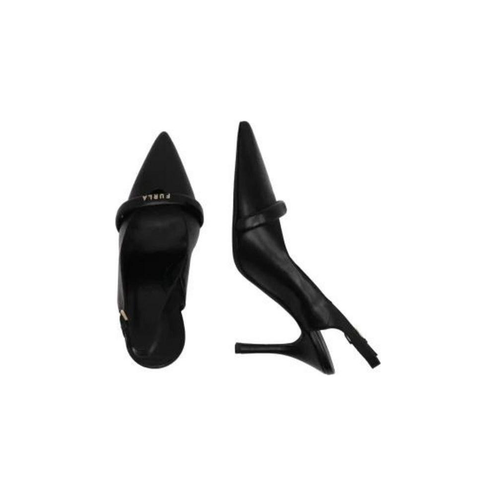 Furla Black Leather High Heel FU-14180100009-EU37/US7
