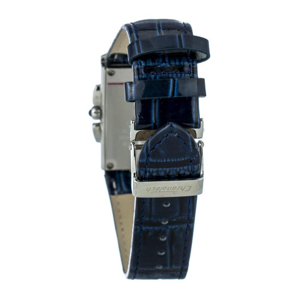 Chronotech Blue Leather Watch