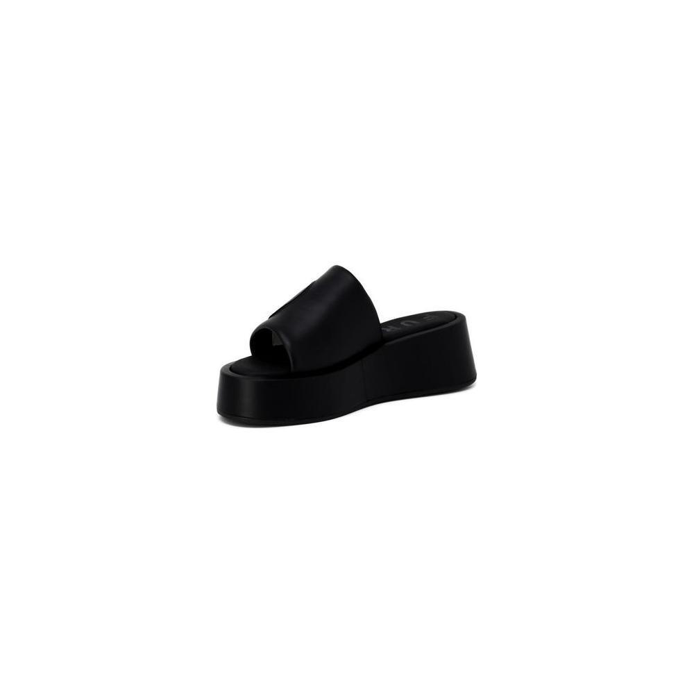 Furla Black Leather Slipper FU-14203800009-EU39/US9