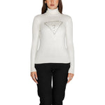 Guess White Viscose Turtleneck GU-14687900008-IT38|XS