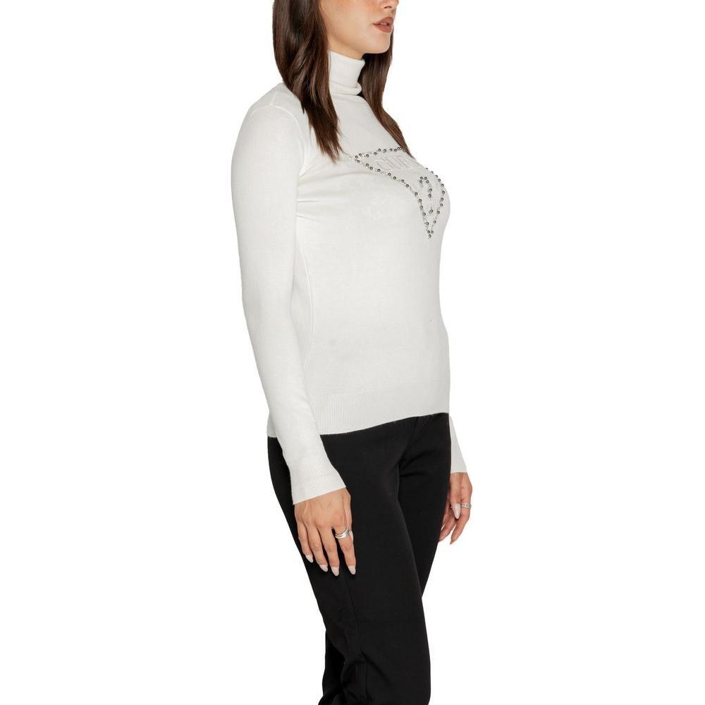 Guess White Viscose Turtleneck GU-14687900008-IT38|XS