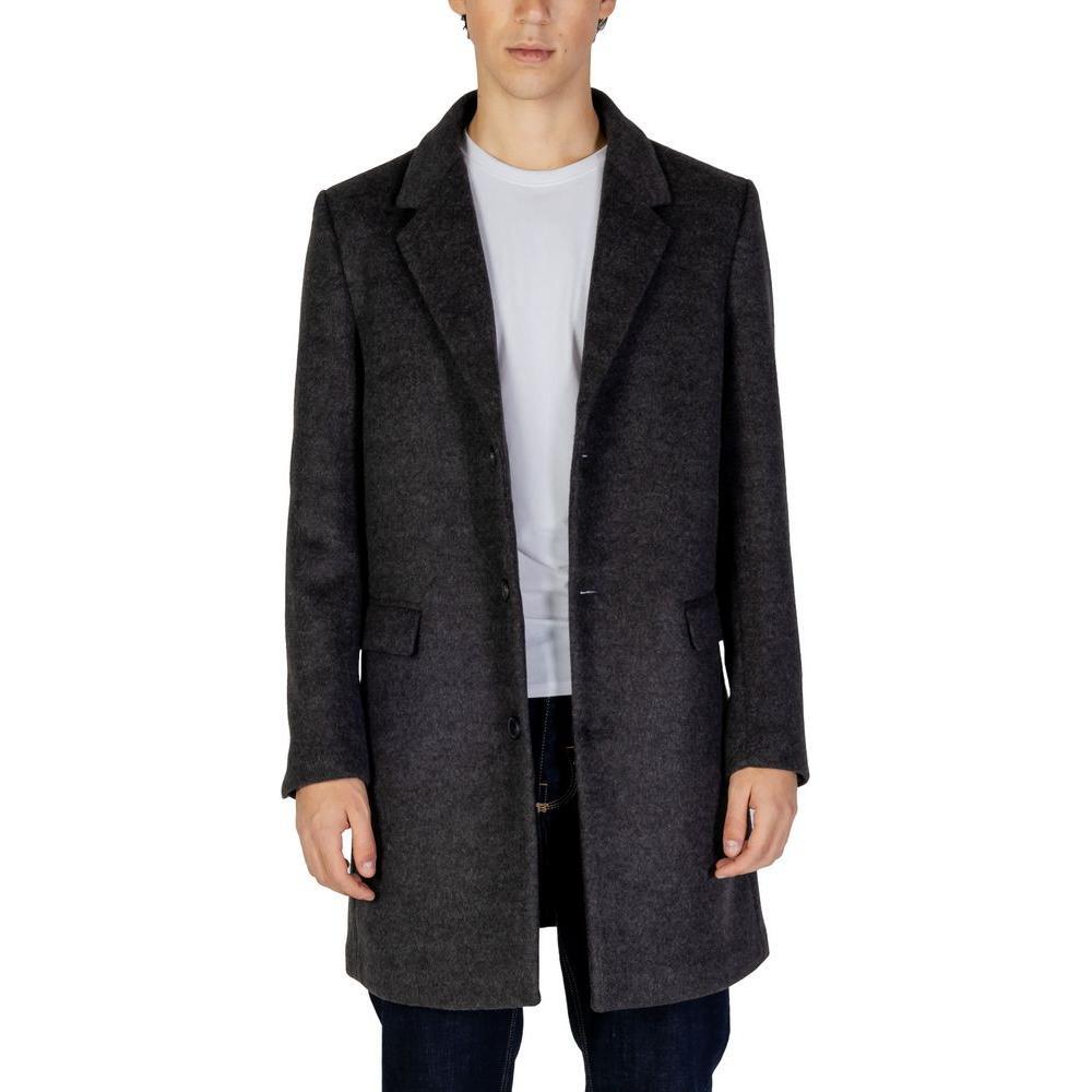 Antony Morato Gray Polyester Coat