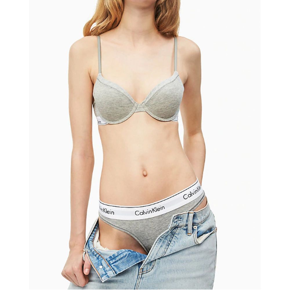 Calvin Klein Underwear Gray Cotton Pantie