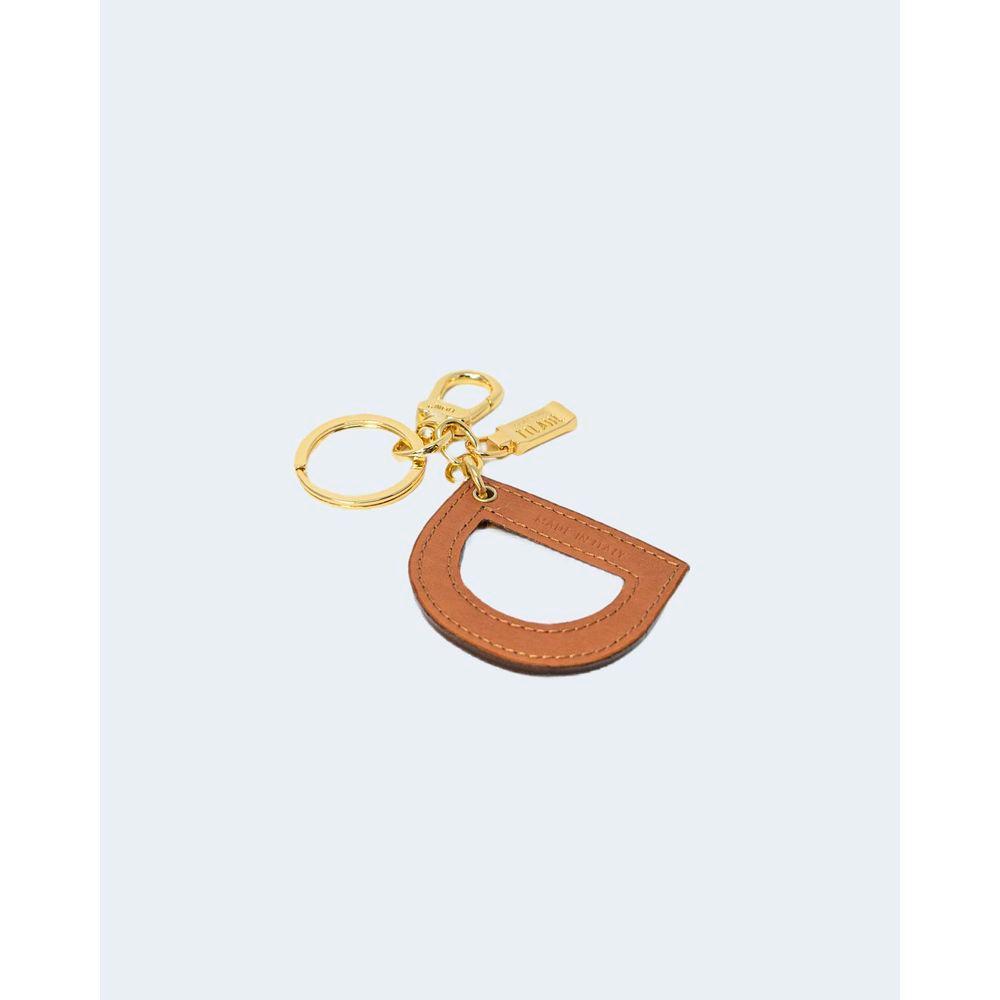 Alviero Martini Prima Classe Beige Leather Keychain ALMAPRCL-8004600127