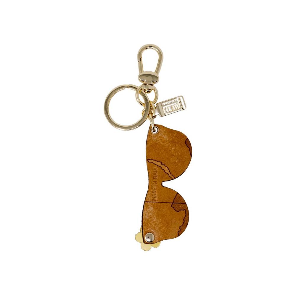 Alviero Martini Prima Classe beige leather keychain for women, spring/summer collection, featuring a unique design and durable composition.