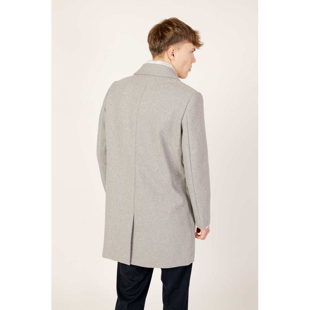 Antony Morato Gray Polyester Coat AN-11849100137-IT52 | XL