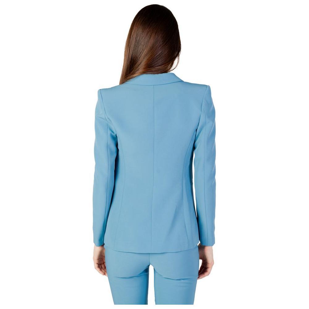 Rinascimento Turquoise Polyester Blazer RI-12022500679-XL