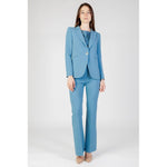 Rinascimento Turquoise Polyester Blazer RI-12022500679-XL
