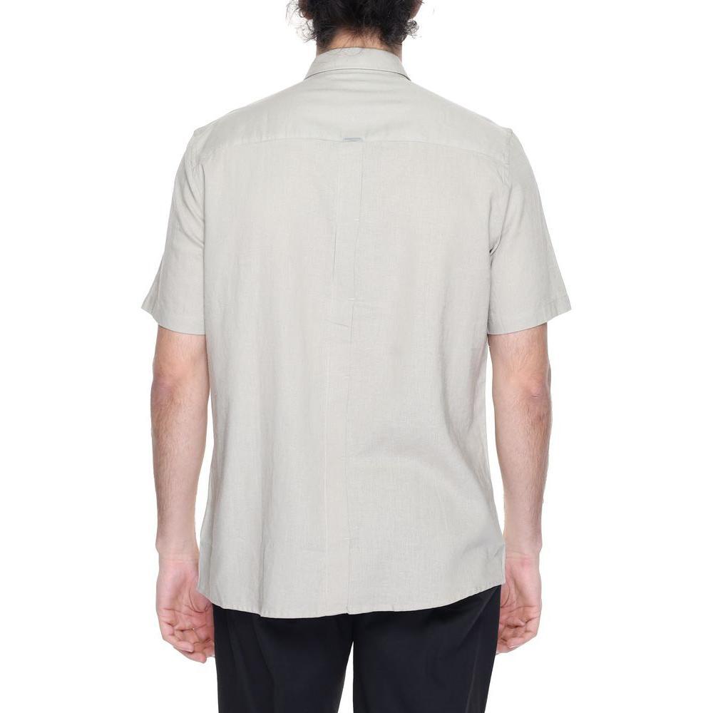 Antony Morato Beige Linen Shortsleeve AN-13370300127-IT44 | XS