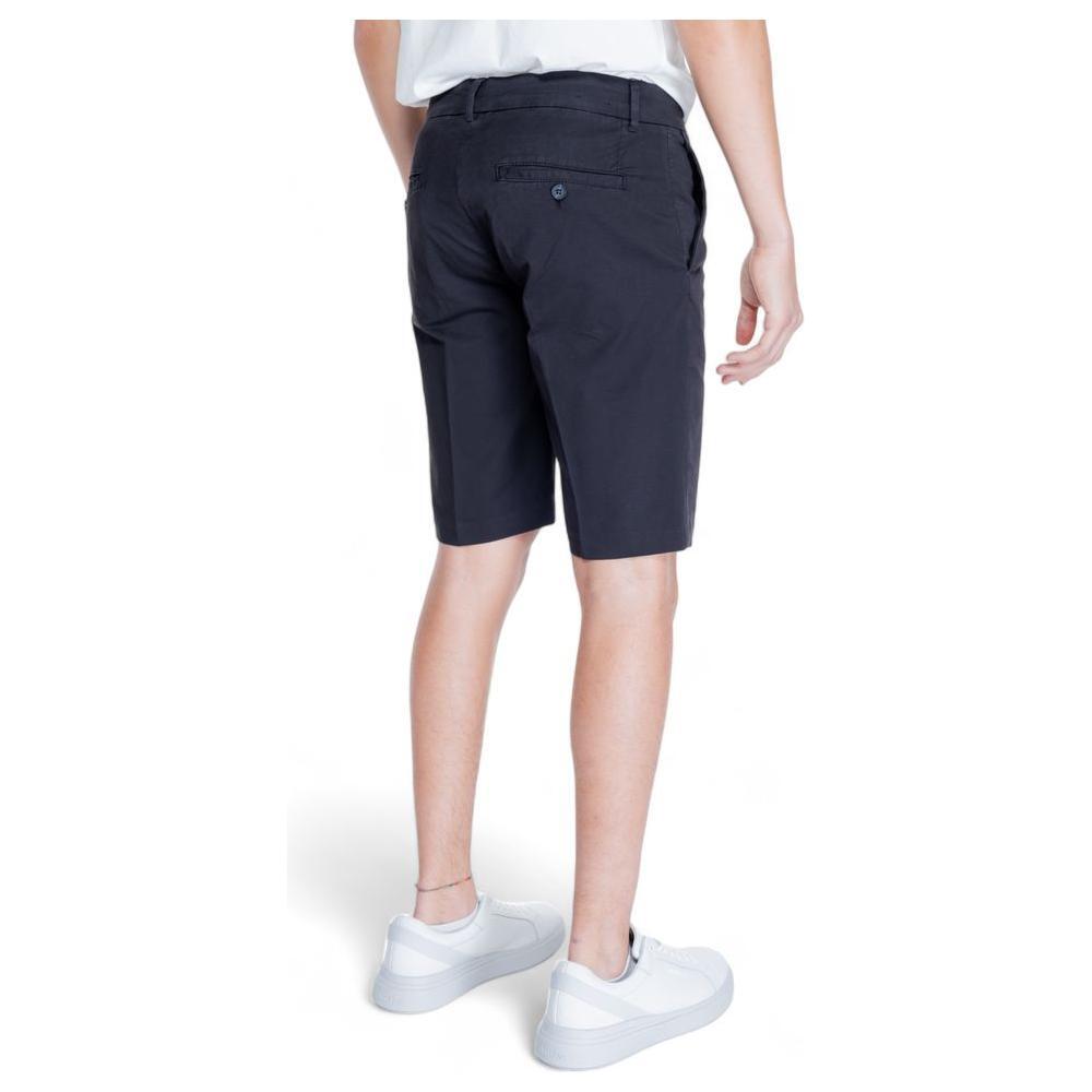 Antony Morato Black Cotton Bermuda Shorts