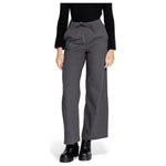 Jacqueline De Yong Gray Cotton Pant JA-14835300153-M/32