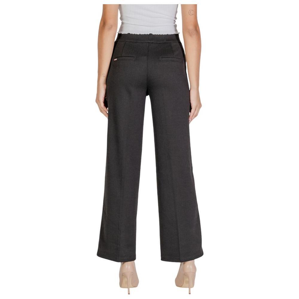 Street One Black Polyester Pant ST-15623500009-W44 | L30