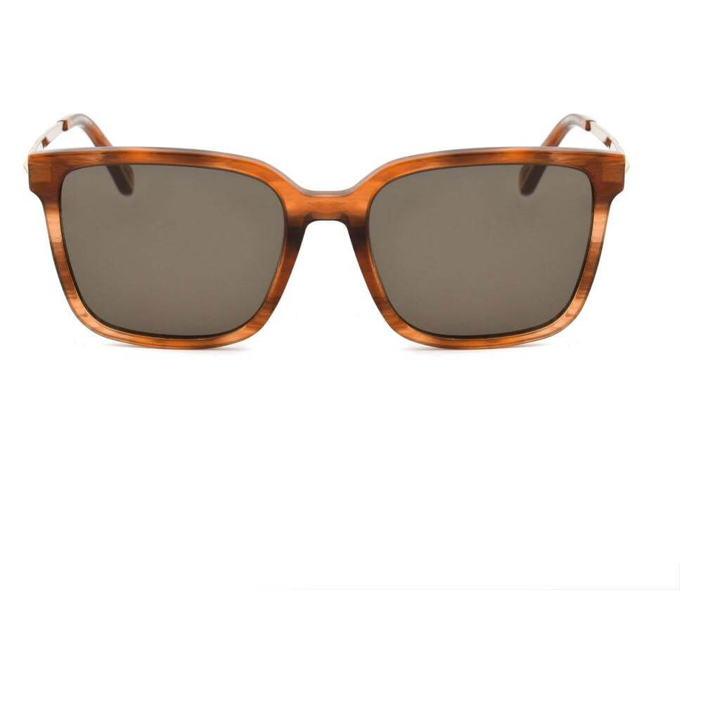 Zadig & Voltaire women's brown acetate sunglasses with UV3 filter, SZV308-5507LC, 55/18/140 mm dimensions.