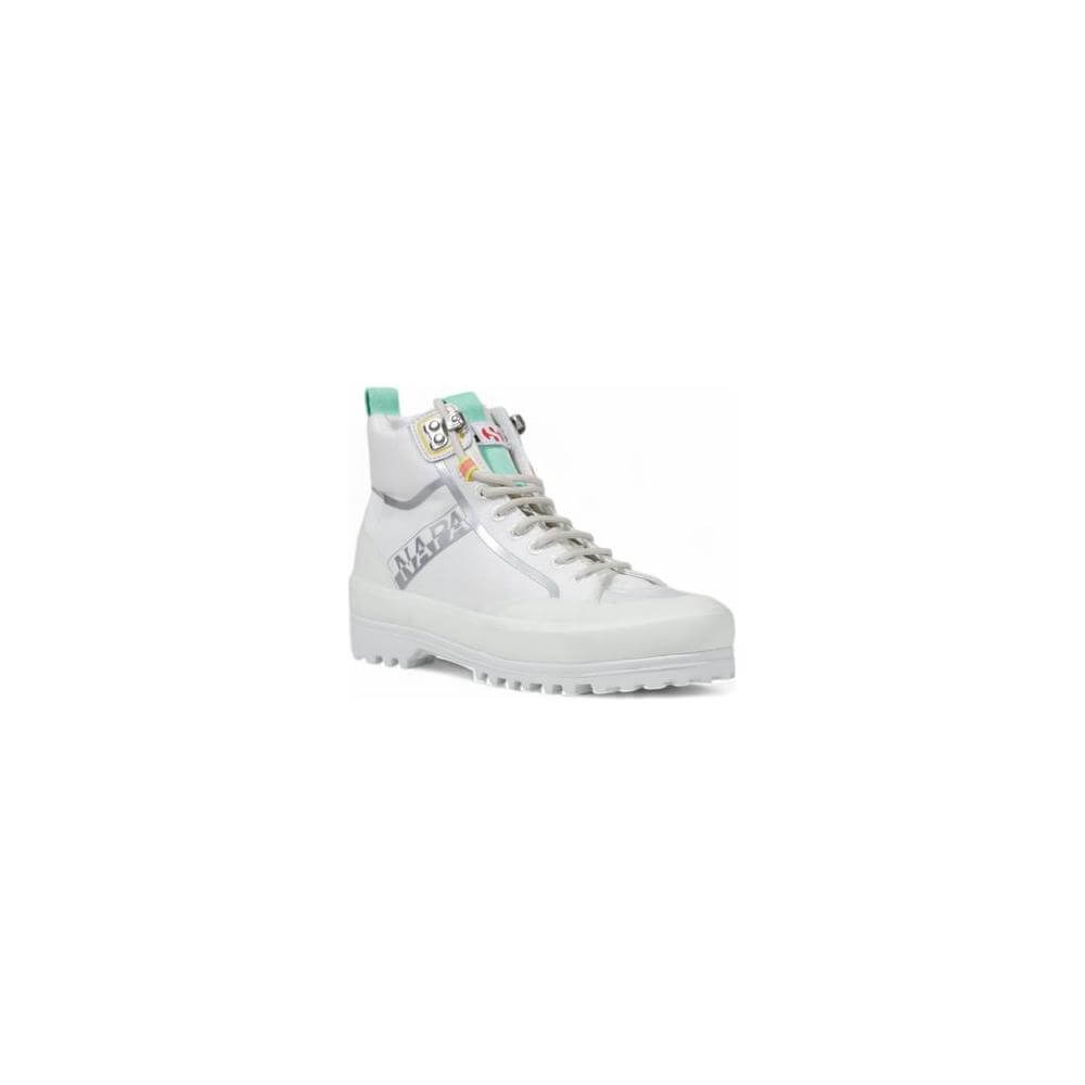 White Superga women's sneaker from Autumn/Winter collection, featuring 100% textile fabric and stylish design.