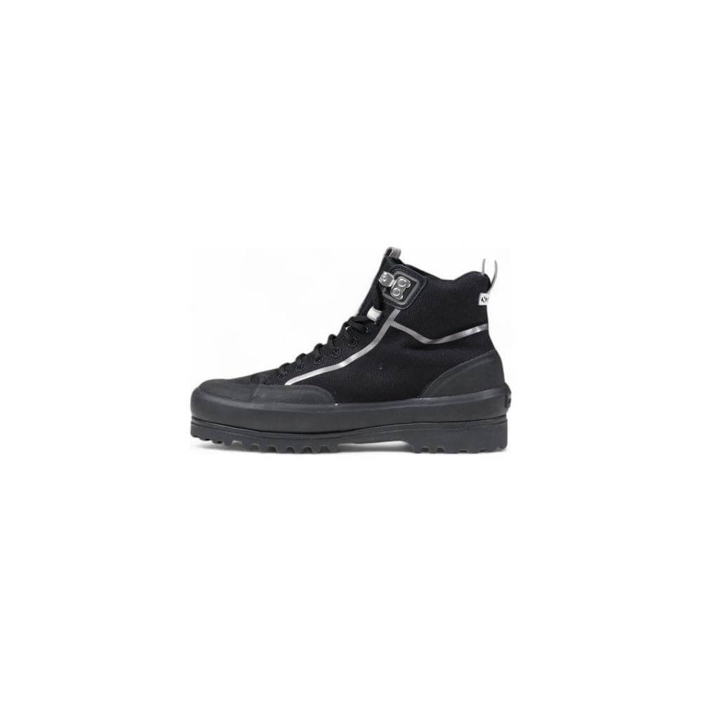 Superga black fabric sneaker for women, autumn winter collection, 100% textile composition
