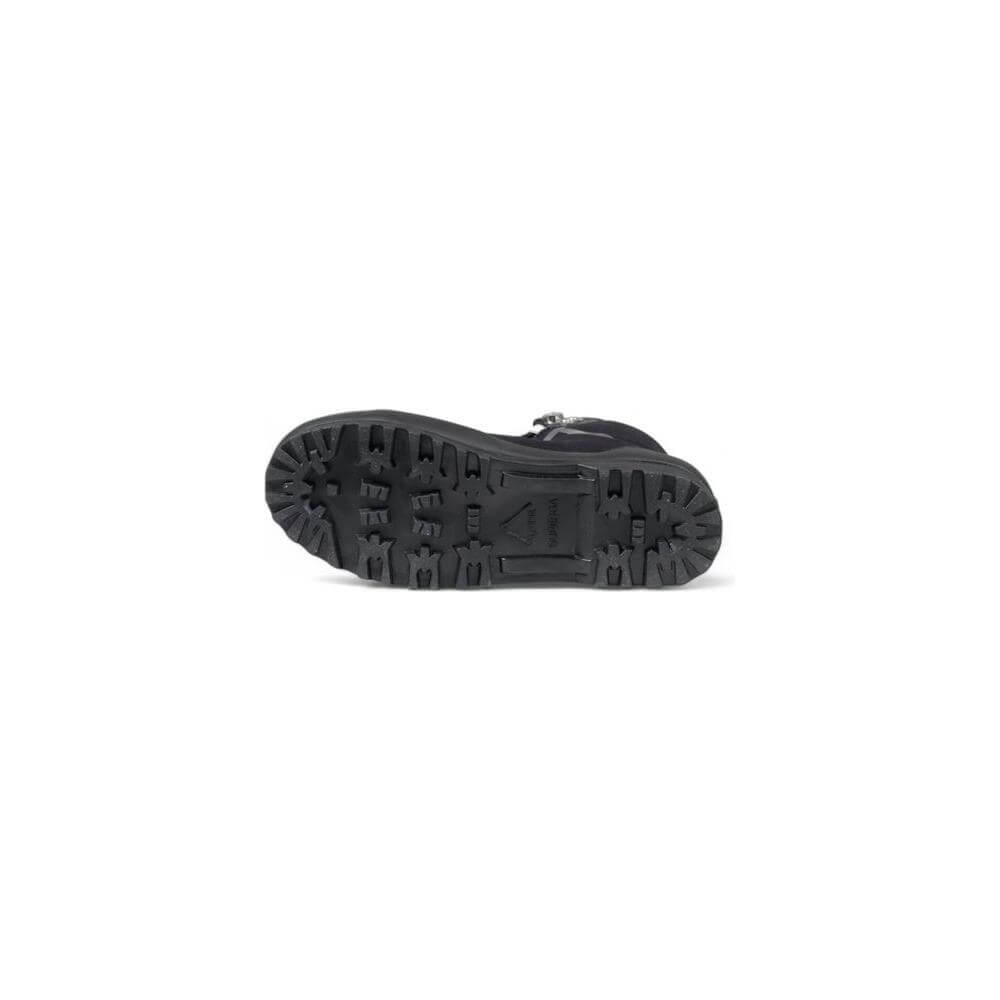 Sole of Superga Black Fabric Sneaker, highlighting tread design for women's autumn/winter collection, 100% textile composition.