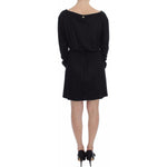 Versace Jeans Black Modal Silk Shift Knee Dress SIG18133-2