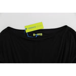 Versace Jeans Black Modal Silk Shift Knee Dress SIG18133-2