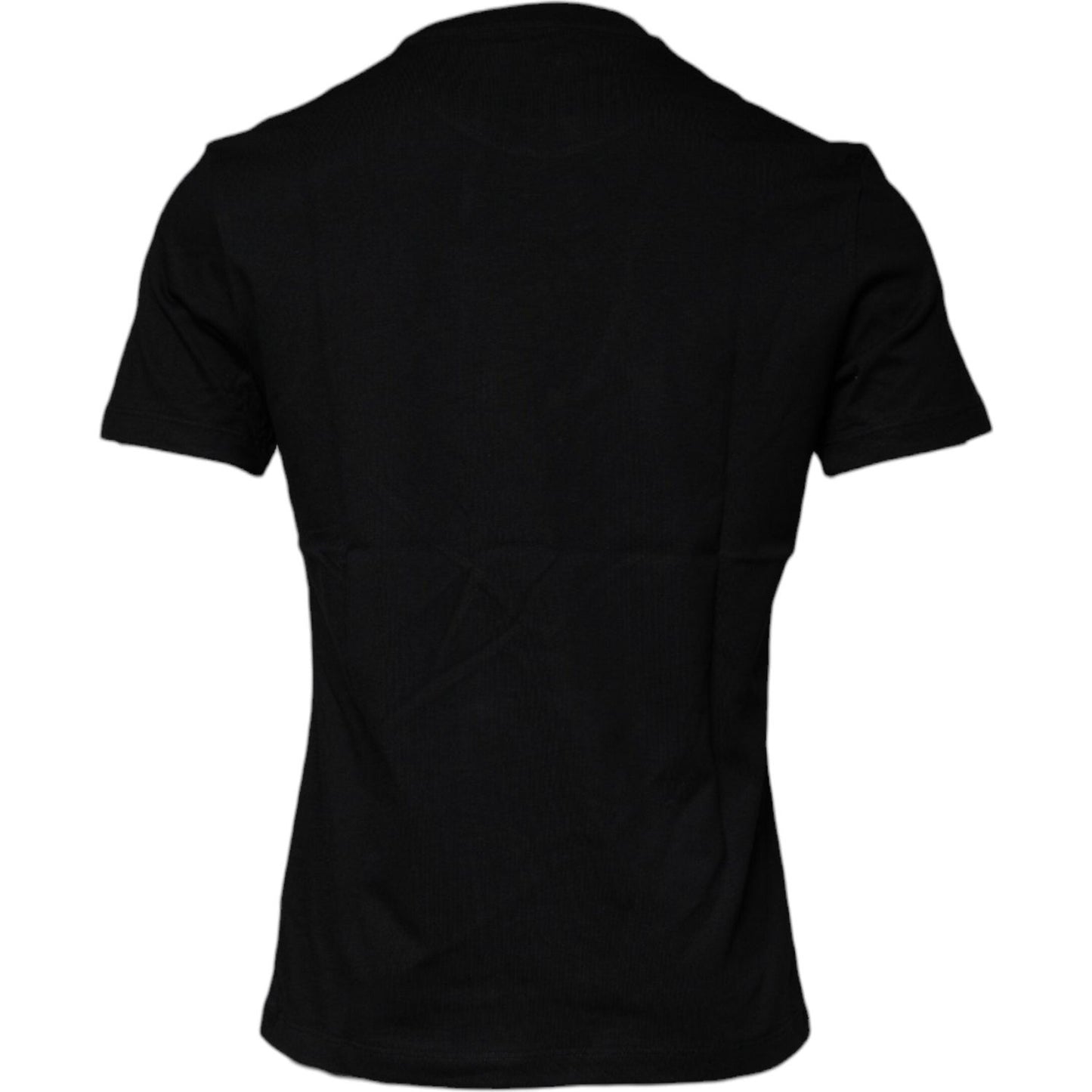 Versace Black Medusa Print Cotton Crew Neck T-shirt TSH87196-50