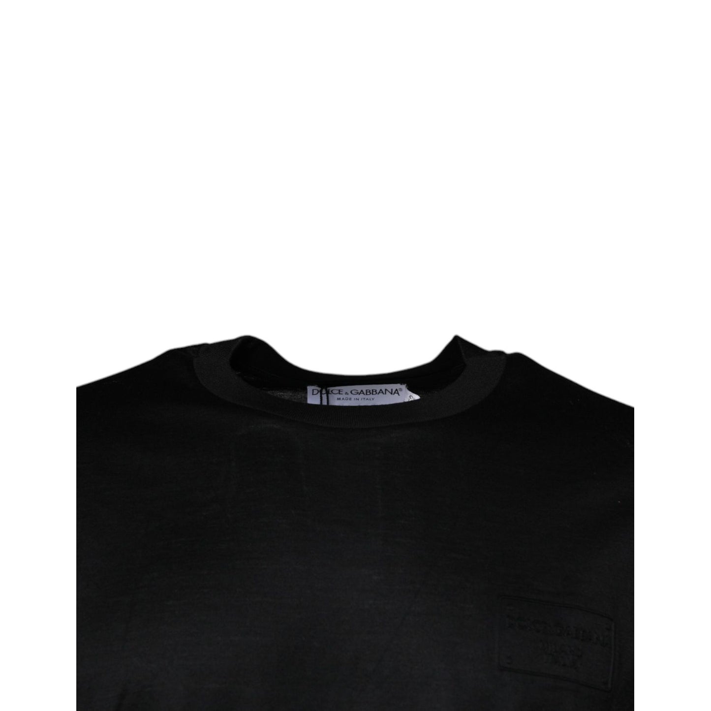 Dolce & Gabbana Black Crew Neck Short Sleeve T-shirt