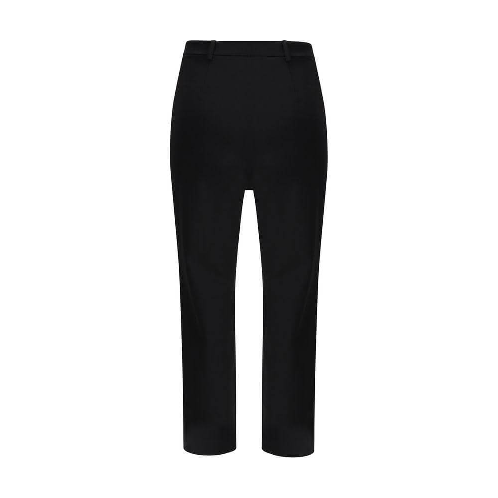 The Andamane boot-cut pants with zipper and button closure, featuring two front welt pockets, offering a regular fit and classic style.