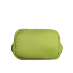 Dolce & Gabbana Green Nylon Padded Logo Plaque Tote Crossbody Bag BAG1642