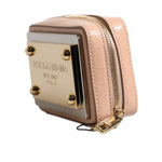 Dolce & Gabbana Nude Leather Logo Plaque Crossbody Bag BAG4173