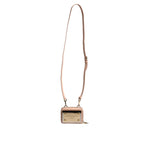 Dolce & Gabbana Nude Leather Logo Plaque Crossbody Bag BAG4173