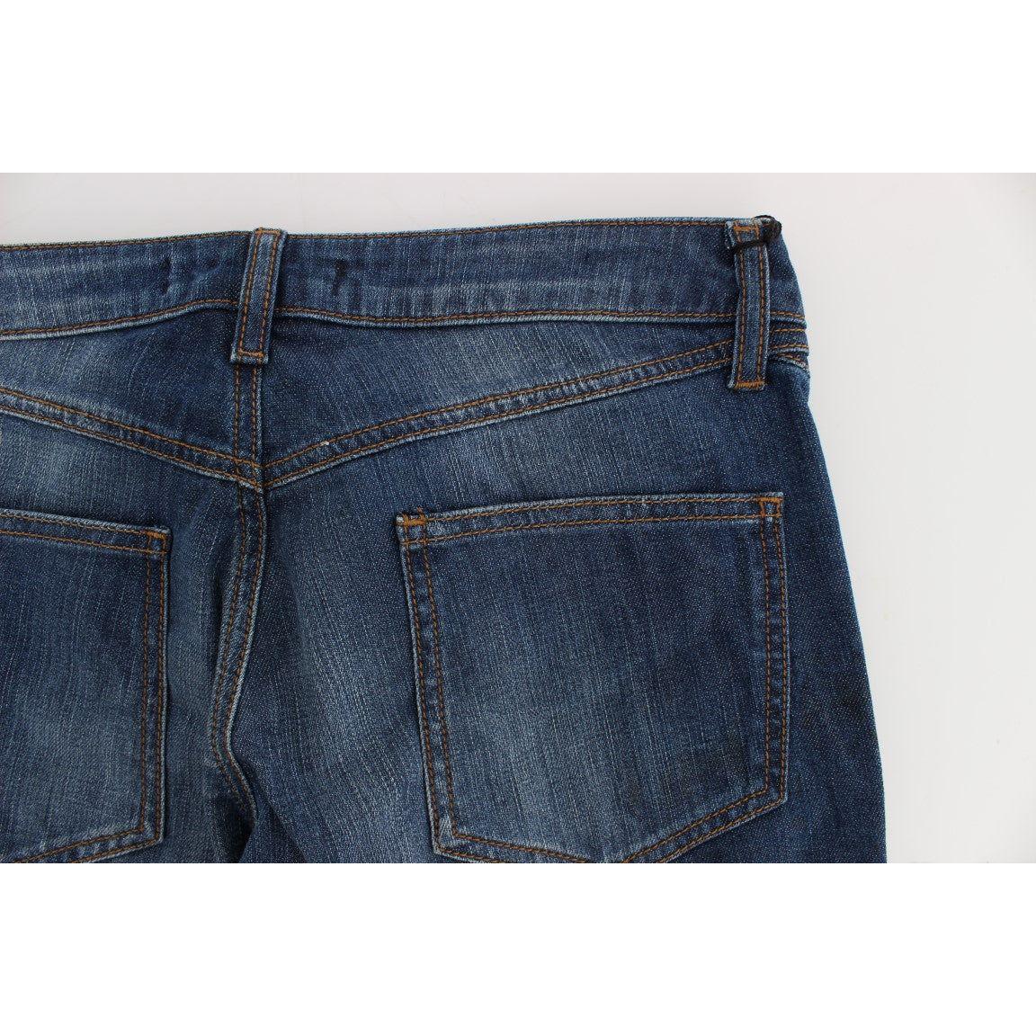 Cavalli Blue Wash Cotton Stretch Boot Cut Jeans SIG18143-1