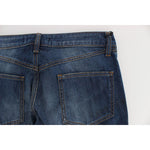 Cavalli Blue Wash Cotton Stretch Boot Cut Jeans SIG18143-1