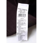 Dolce & Gabbana Brown Cotton Hooded Men Sweatshirt Sweater TSH87462-56