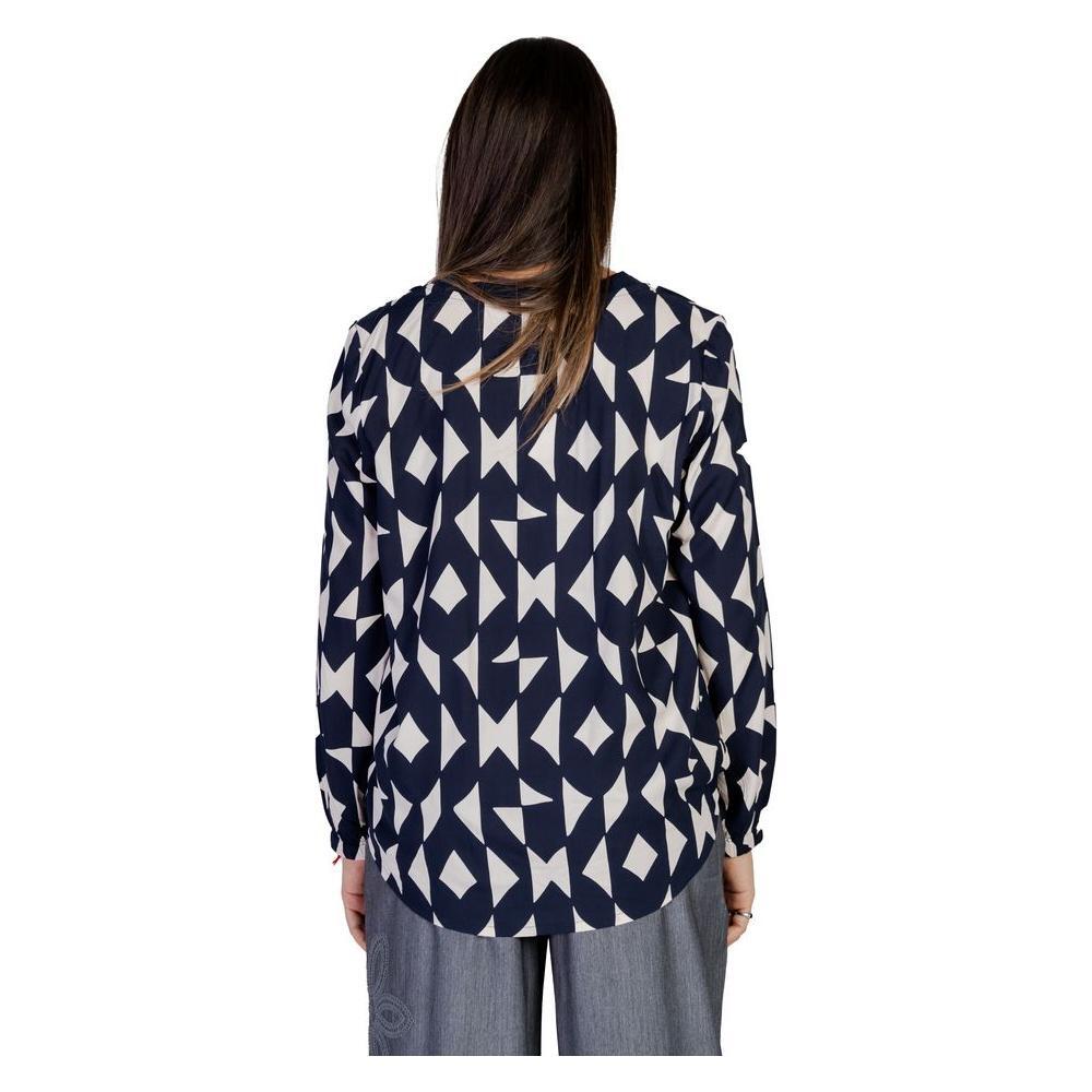 Street One Blue Viscose Blouse ST-15418700010-34 | XXS