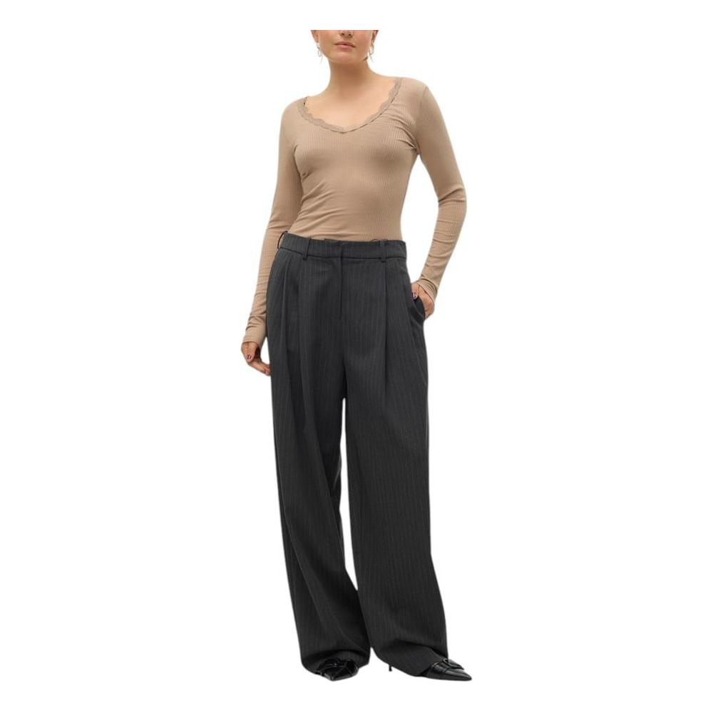 Vero Moda Gray Polyester Jeans & Pant