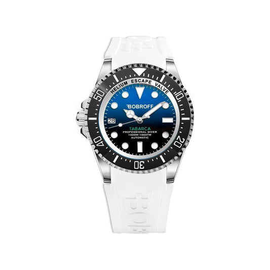 Bobroff White Rubber Watch