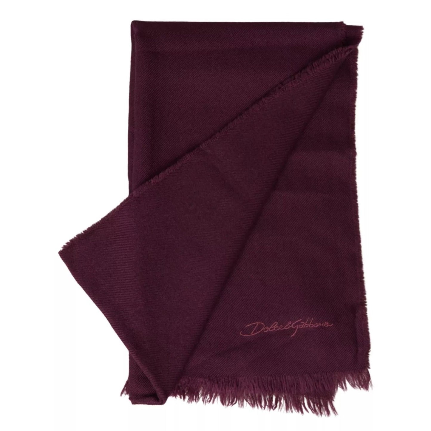 Dolce & Gabbana Purple Cashmere Knit Wrap Shawl Scarf MS7055