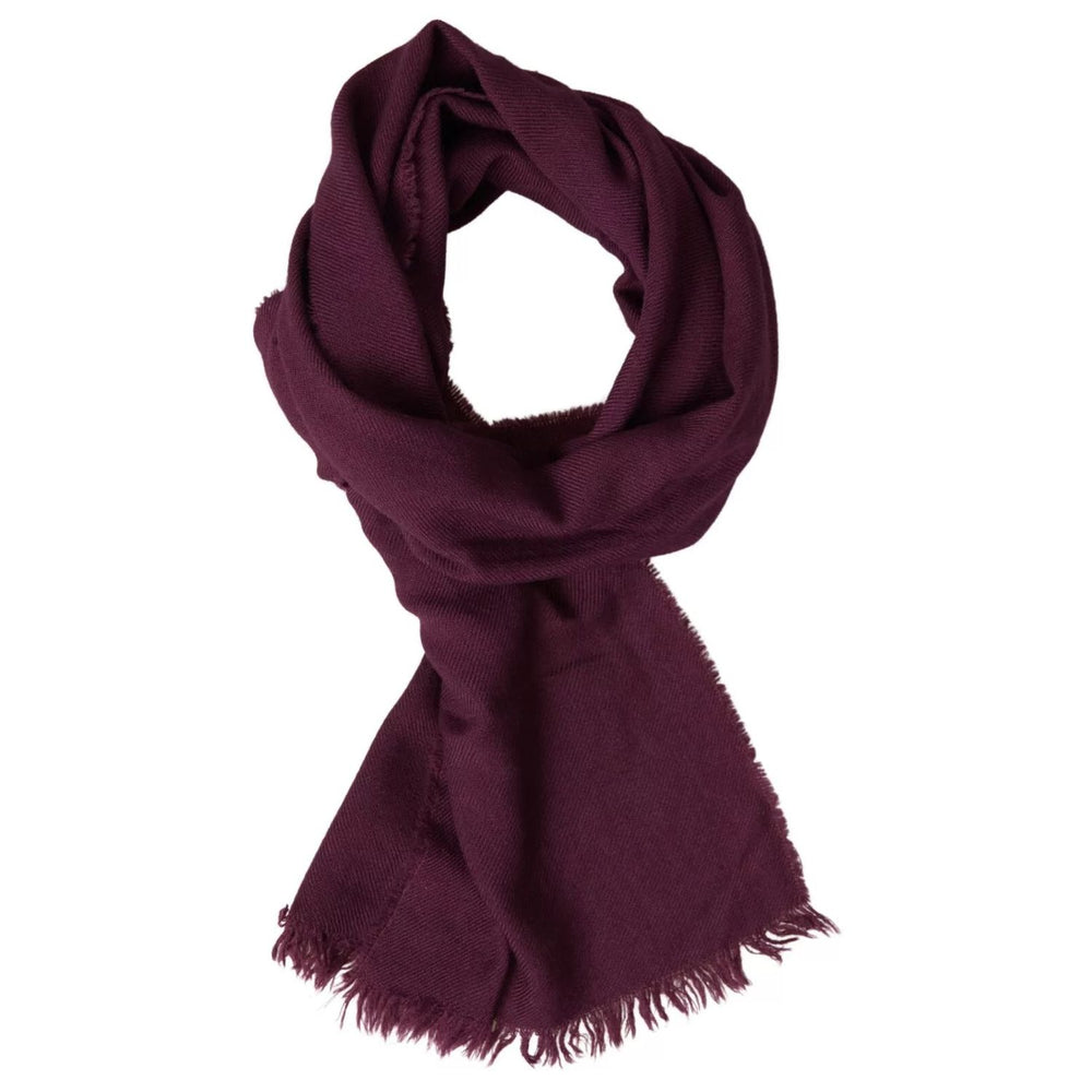Dolce & Gabbana Purple Cashmere Knit Wrap Shawl Scarf MS7055