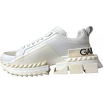 Dolce & Gabbana White Leather Super Queen Women Sneakers LA10432-34