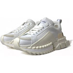 Dolce & Gabbana White Leather Super Queen Women Sneakers LA10432-34