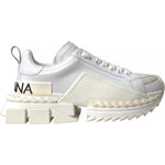 Dolce & Gabbana White Leather Super Queen Women Sneakers LA10432-34