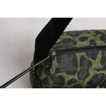 Dolce & Gabbana Green Polyester Leopard Print Shell Messenger Bag BAG4055